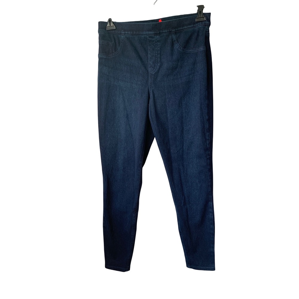 SPANX by Sara Blakely Denim Leggings Pants Dark Wash L‎ G